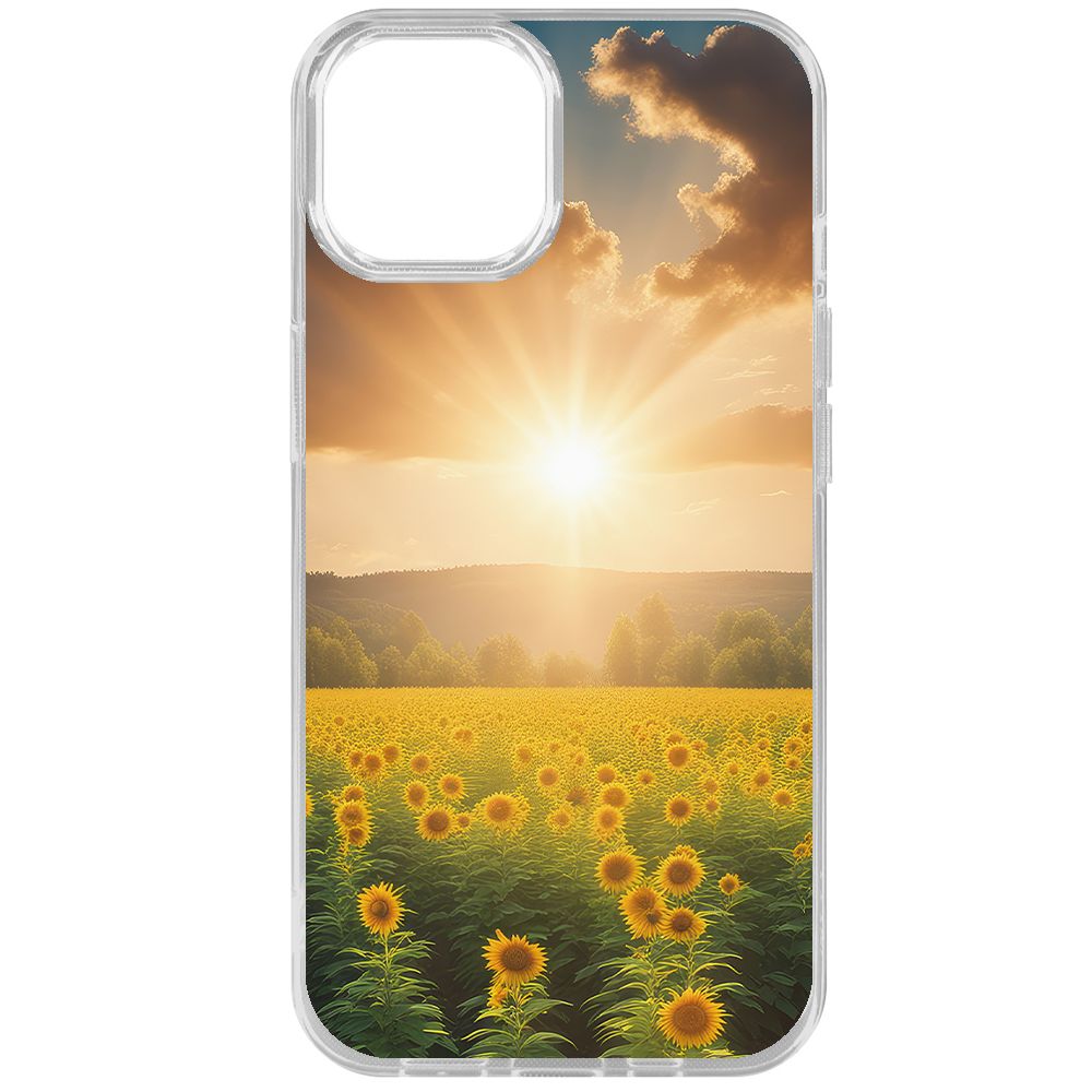 

Чехол-накладка Krutoff Clear Case Солнечно для iPhone 15, Прозрачный