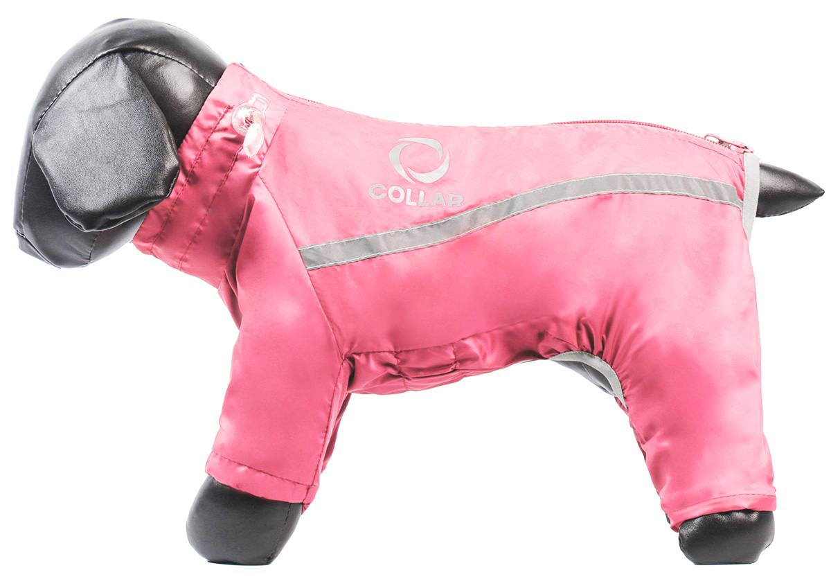 Дождевик для собак Collar M48 розовый