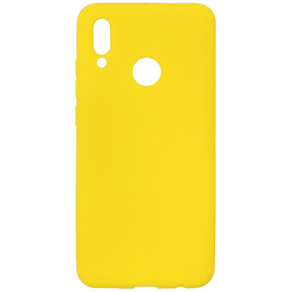 фото Силиконовый чехол для huawei honor 10 lite soft matte желтый zibelino