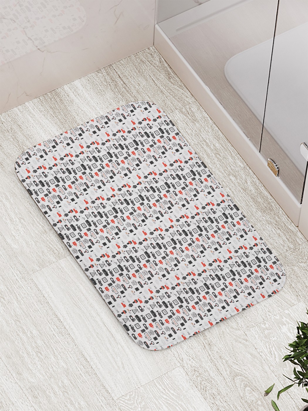 

bath_87812 Коврик противоскользящий для ванной, сауны, бассейна, 77х52 см