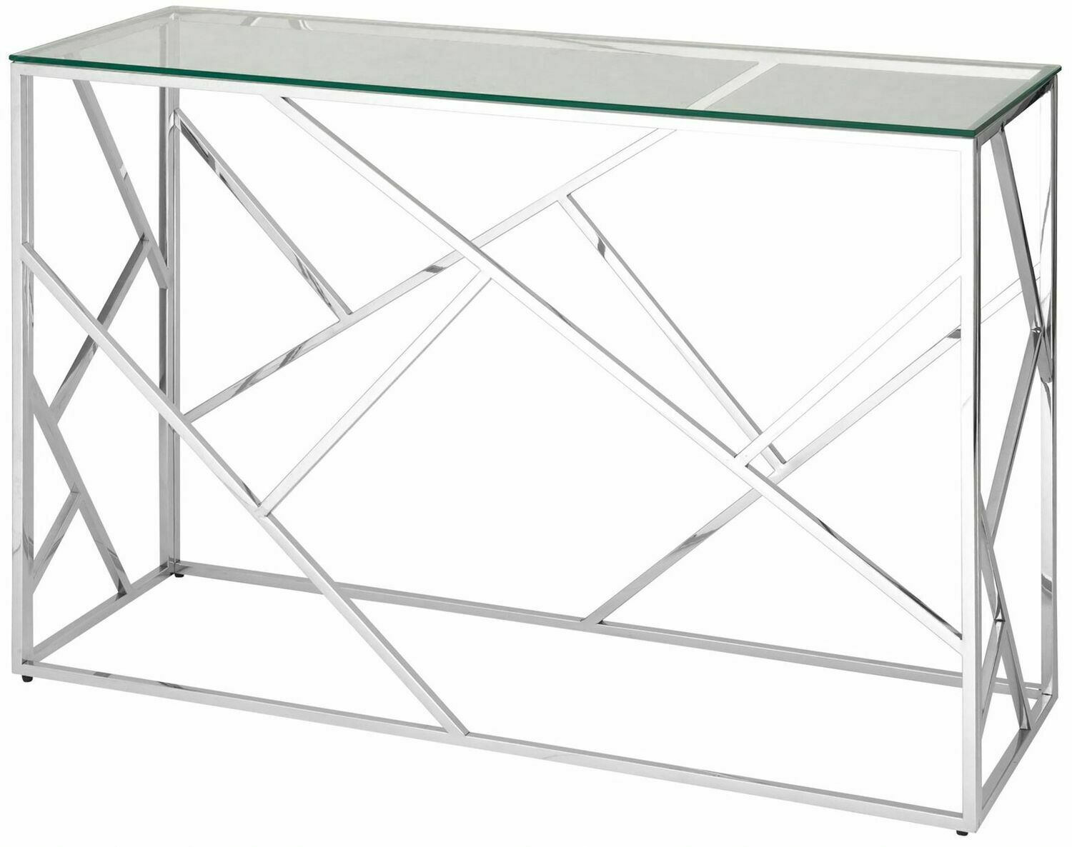 

Консоль STOOL GROUP АРТ ДЕКО 120х40 Прозрачное стекло/Сталь серебро, 36140735