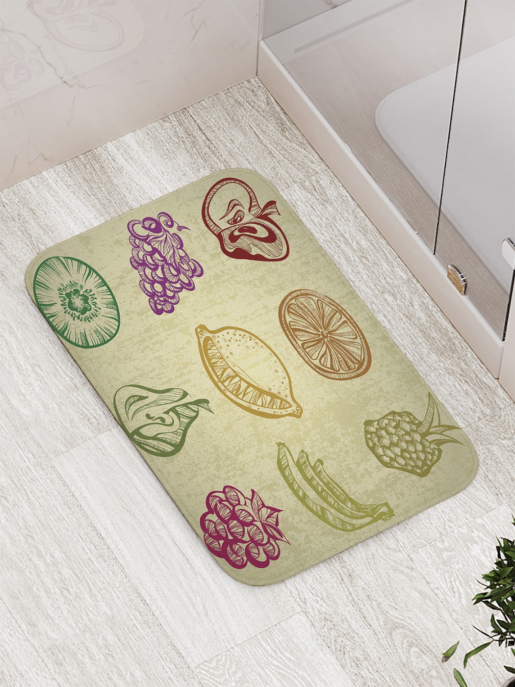 

bath_87768 Коврик противоскользящий для ванной, сауны, бассейна, 77х52 см