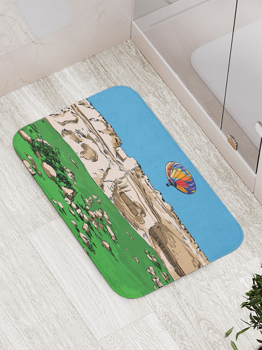 

bath_87699 Коврик противоскользящий для ванной, сауны, бассейна, 77х52 см