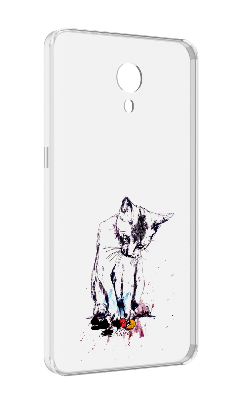 

Чехол MyPads кот и микки для Meizu M3 Note, Прозрачный, Tocco