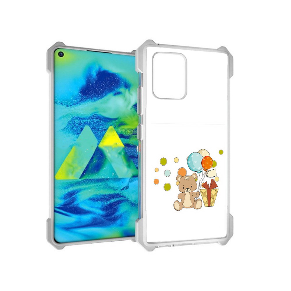 

Чехол MyPads Tocco для Samsung Galaxy S10 Lite медвеженок с подарком (PT143840.502.470), Прозрачный, Tocco