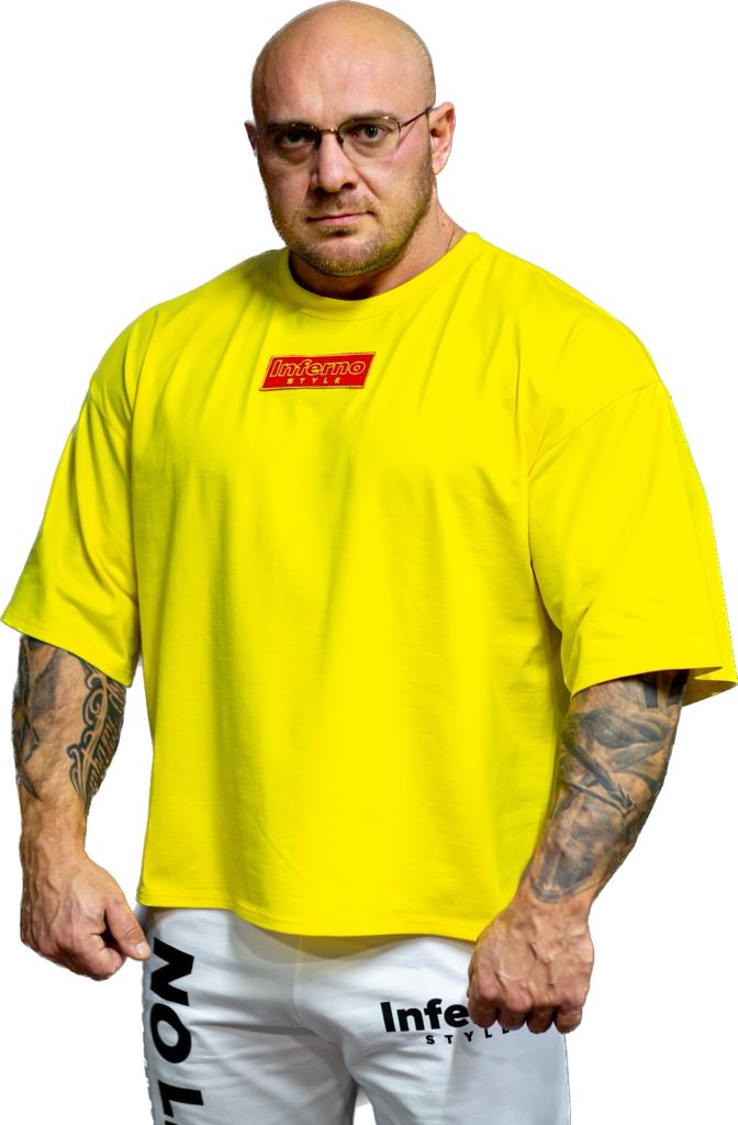 

Футболка мужская INFERNO style Ф-008-001 желтая 4XL, Желтый, Ф-008-001