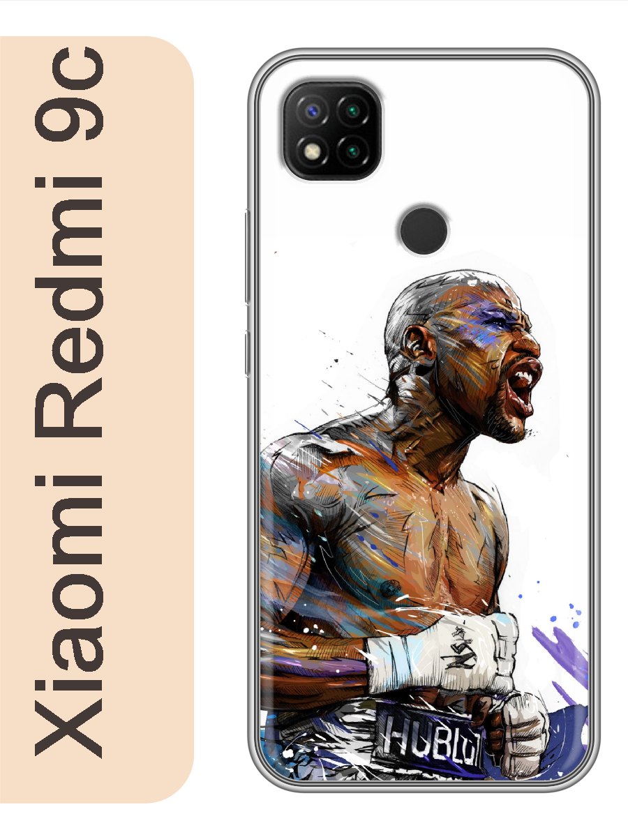 

Чехол на Xiaomi Redmi 9c бокс 597, Прозрачный, red9cspor