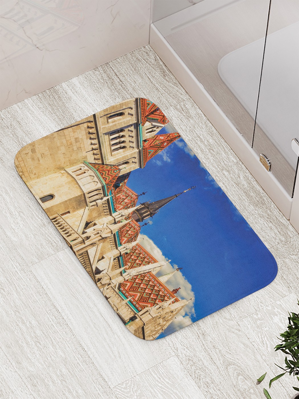 

bath_87588 Коврик противоскользящий для ванной, сауны, бассейна, 77х52 см