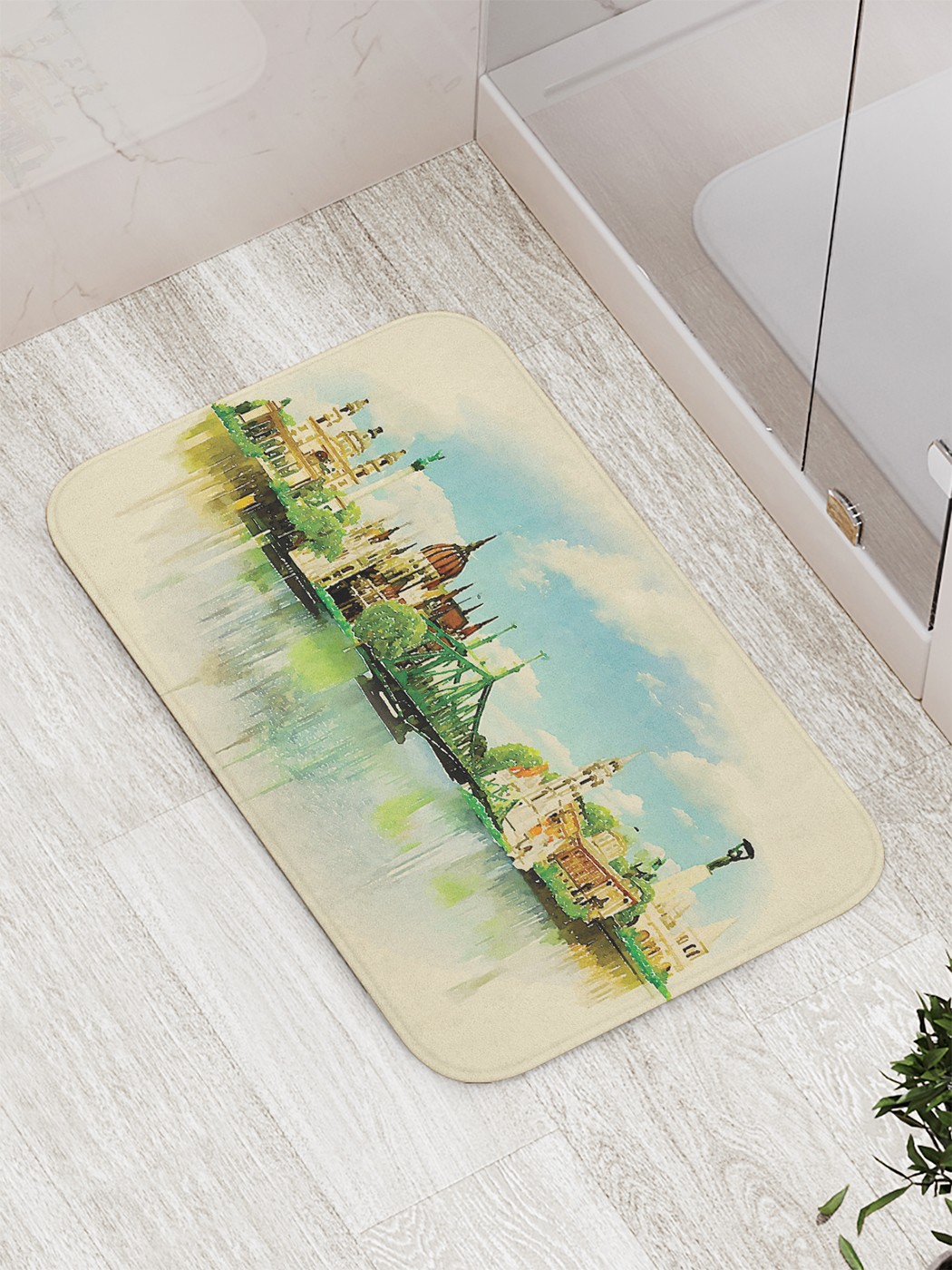 

bath_87577 Коврик противоскользящий для ванной, сауны, бассейна, 77х52 см