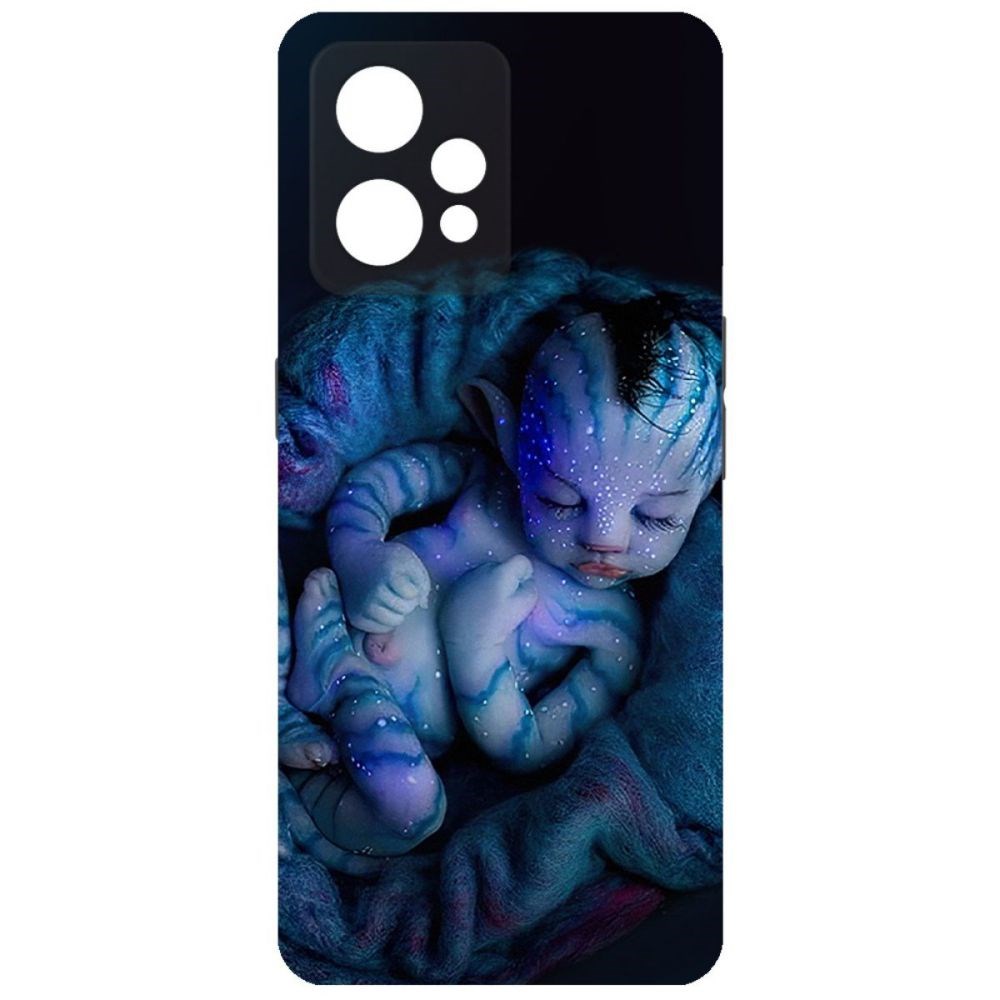 

Чехол-накладка Софт Аватар - Малышка для Realme 9 Pro+, Черный