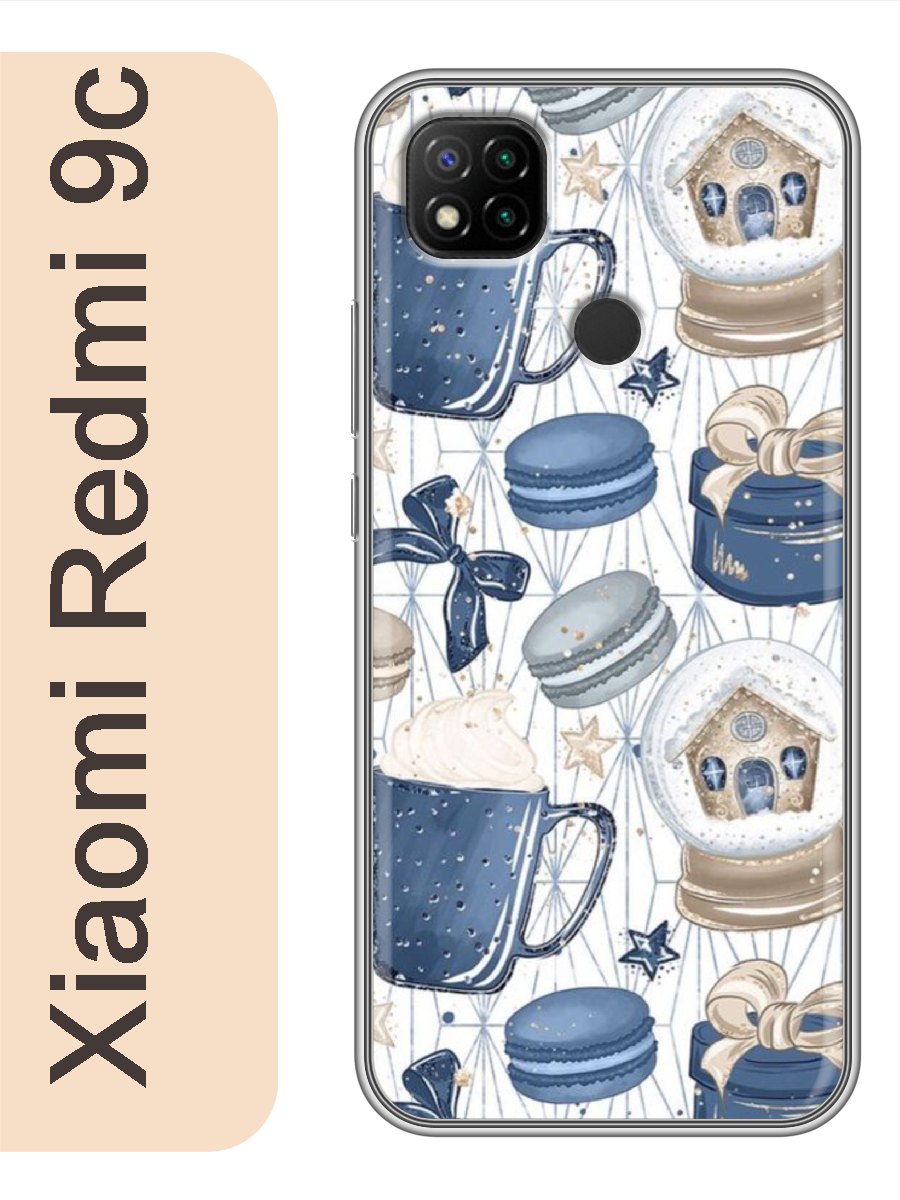 

Чехол на Xiaomi Redmi 9c зимний фон 387, Прозрачный, red9cnewy