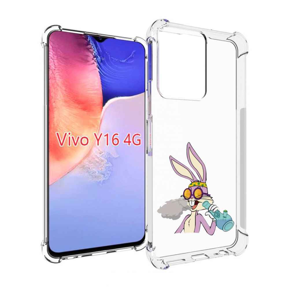 

Чехол MyPads бакс-банни-любитель-подымить для Vivo Y16 4G/ Vivo Y02S, Прозрачный, Tocco