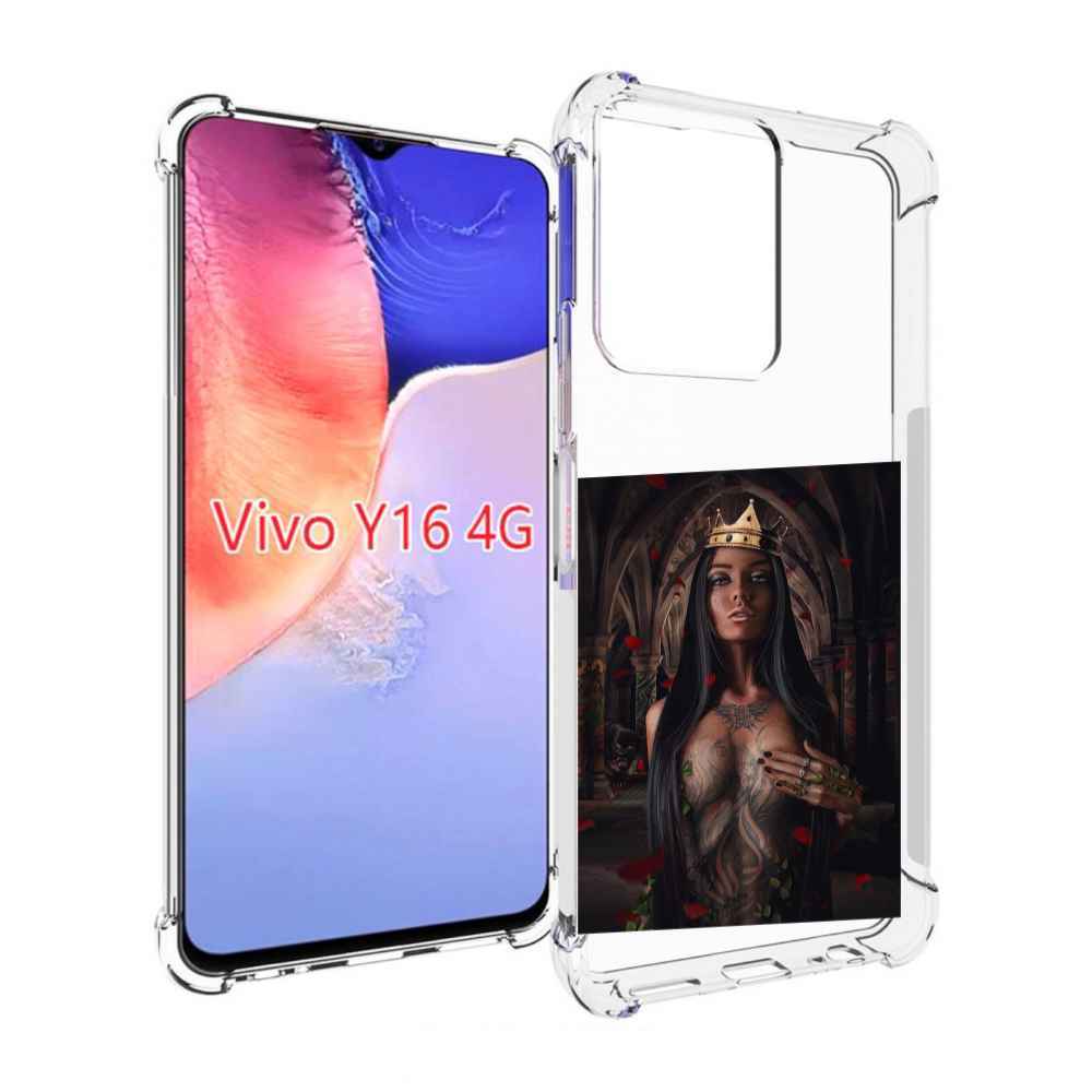 

Чехол MyPads багровый-пик для Vivo Y16 4G/ Vivo Y02S, Прозрачный, Tocco