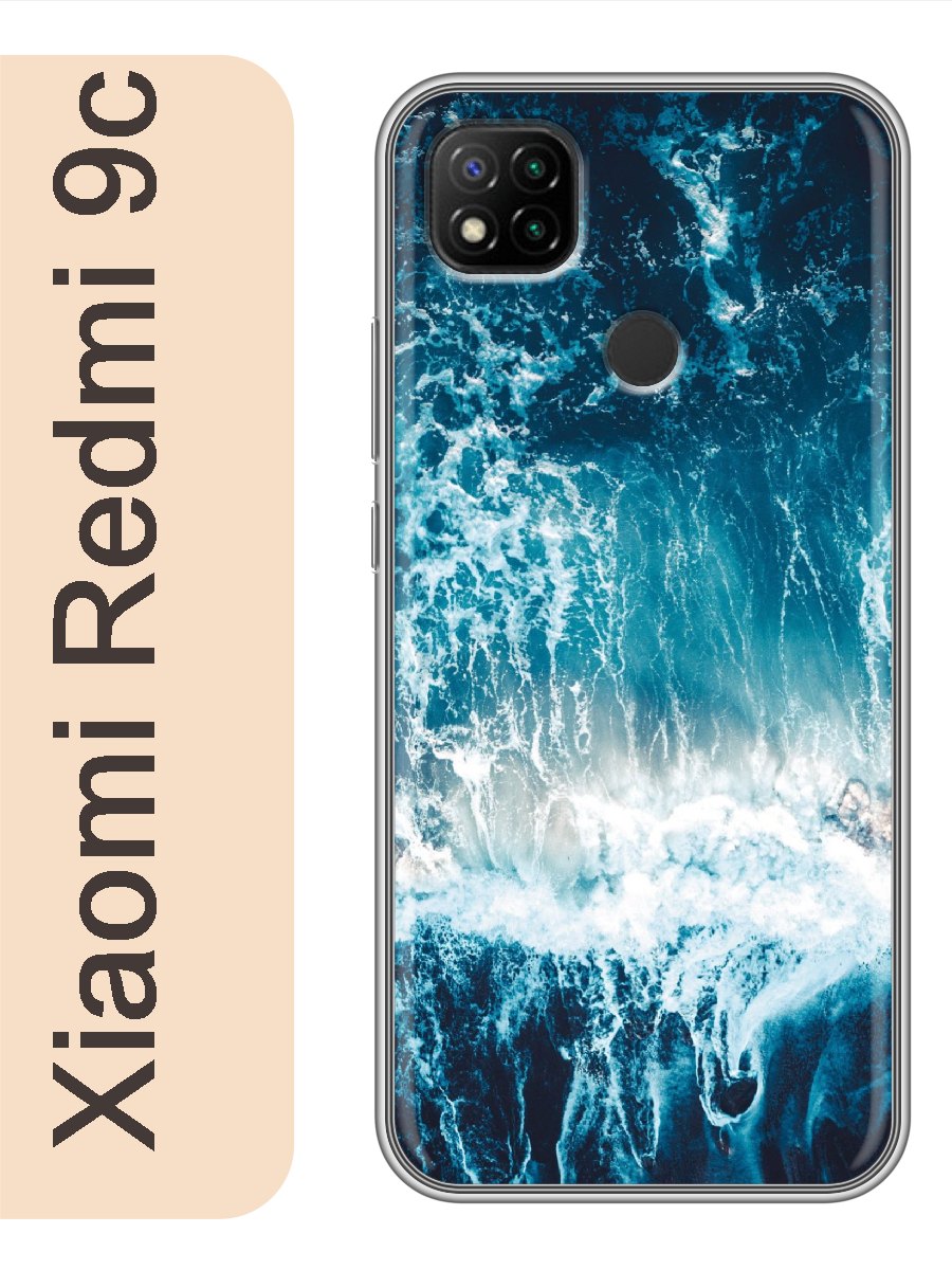 

Чехол на Xiaomi Redmi 9c море волны 372, Прозрачный, red9cseas