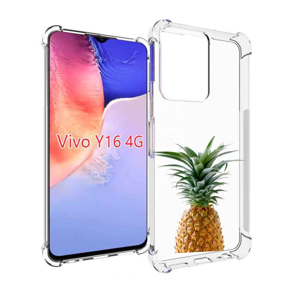 

Чехол MyPads ананас для Vivo Y16 4G/ Vivo Y02S, Прозрачный, Tocco