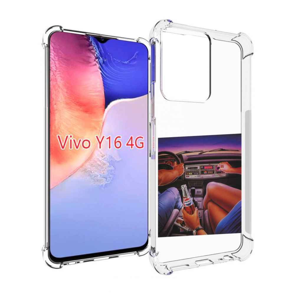 

Чехол MyPads американская машина салон для Vivo Y16 4G/ Vivo Y02S, Прозрачный, Tocco