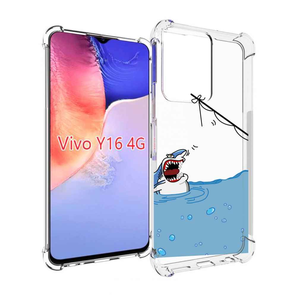 

Чехол MyPads акула-рисунок для Vivo Y16 4G/ Vivo Y02S, Прозрачный, Tocco