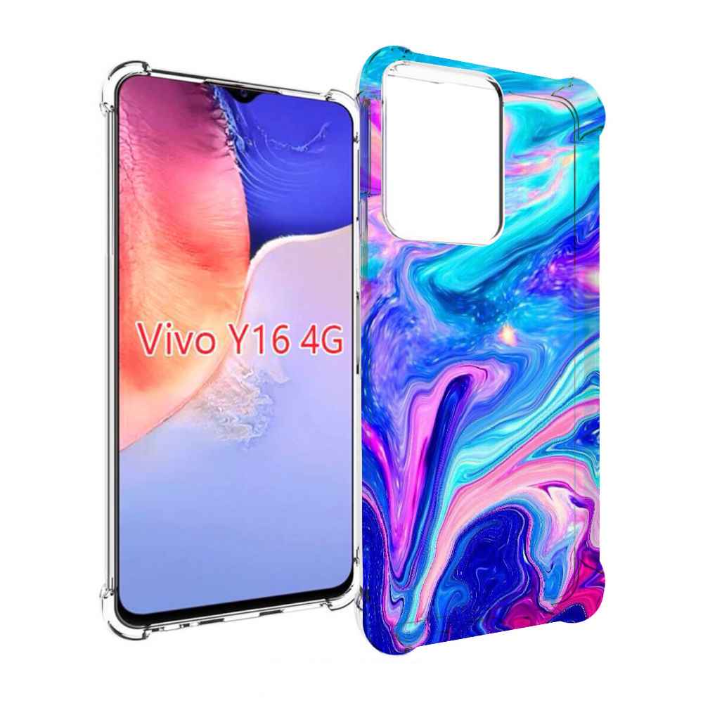 

Чехол MyPads акварельные-краски для Vivo Y16 4G/ Vivo Y02S, Прозрачный, Tocco