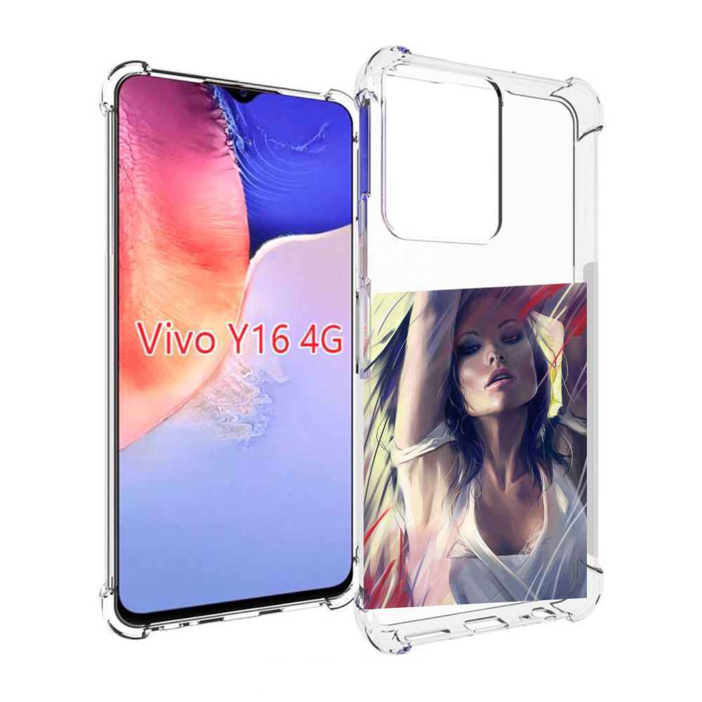 

Чехол MyPads акварельная-девушка женской для Vivo Y16 4G/ Vivo Y02S, Прозрачный, Tocco