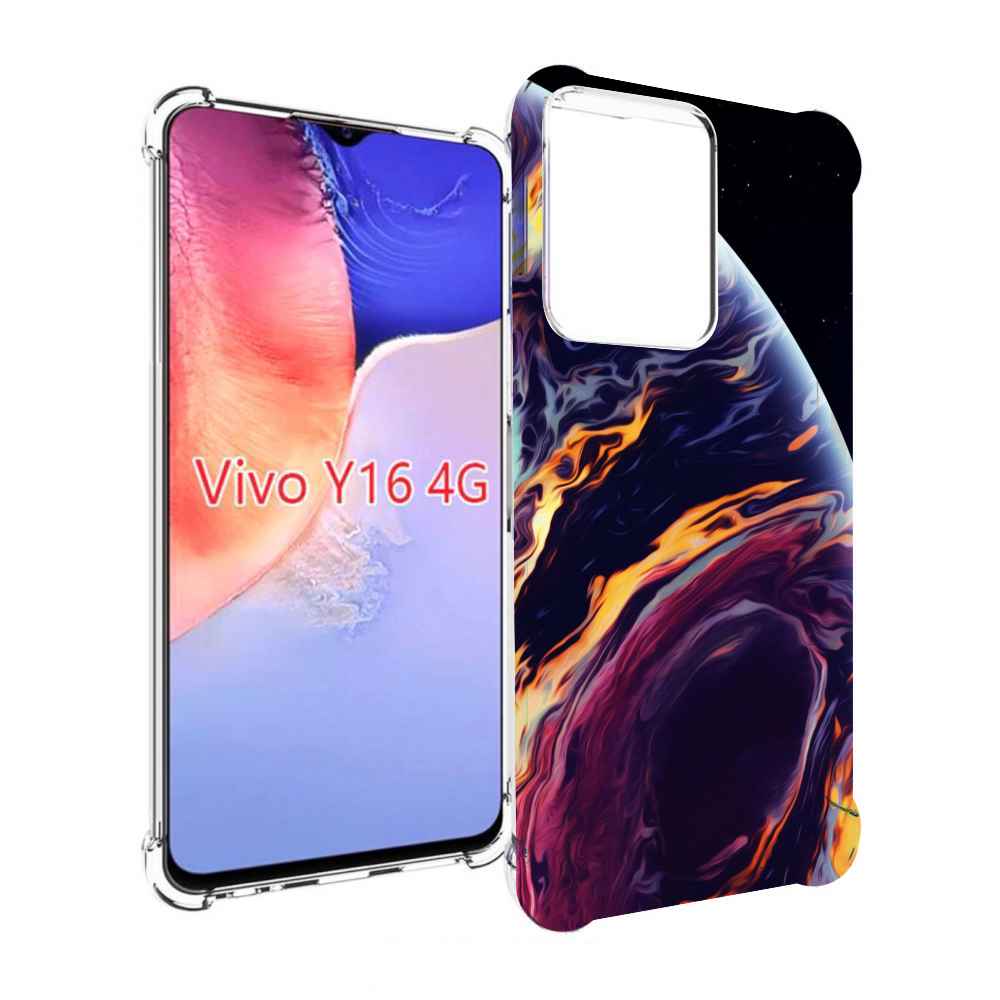 

Чехол MyPads акварельная планета для Vivo Y16 4G/ Vivo Y02S, Прозрачный, Tocco