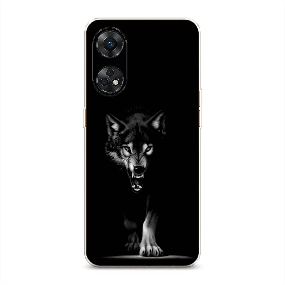 

Чехол Awog на Oppo Reno 8T 4G "Волк выходит из ночи", Серый;черный;белый, 2513250-1