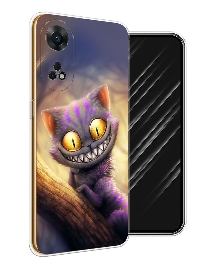 

Чехол Awog на OPPO Reno 8T 4G "Cheshire Cat", Фиолетовый;желтый, 2513250-1