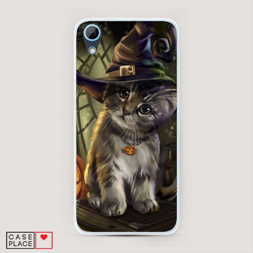 

Чехол Awog на HTC Desire 626 / Эйчтиси Дизайр 626 "Кот на Хэллоуин", Разноцветный, 101350-2