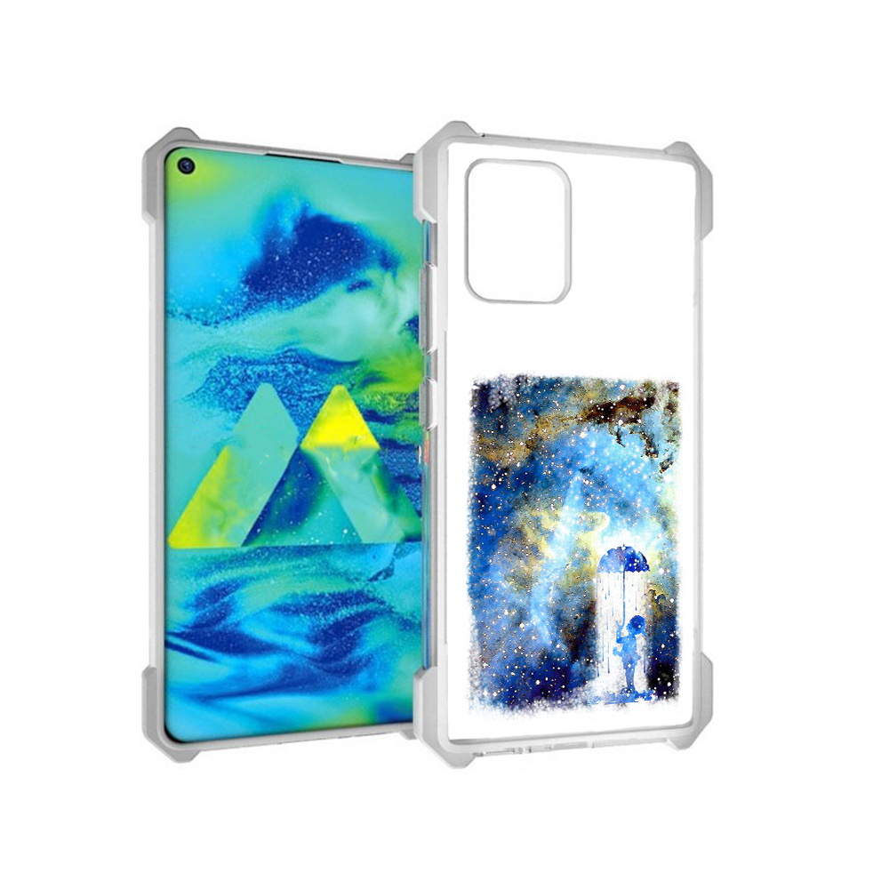 

Чехол MyPads Tocco для Samsung Galaxy S10 Lite мальчик в небе (PT143840.502.455), Прозрачный, Tocco