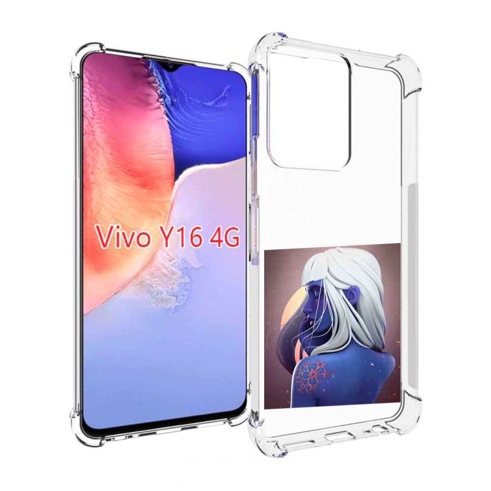 

Чехол MyPads аватар-с-цветком для Vivo Y16 4G/ Vivo Y02S, Прозрачный, Tocco