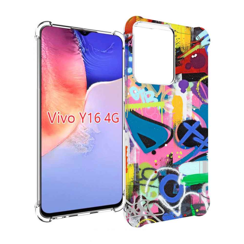 

Чехол MyPads абстракция-графити для Vivo Y16 4G/ Vivo Y02S, Прозрачный, Tocco