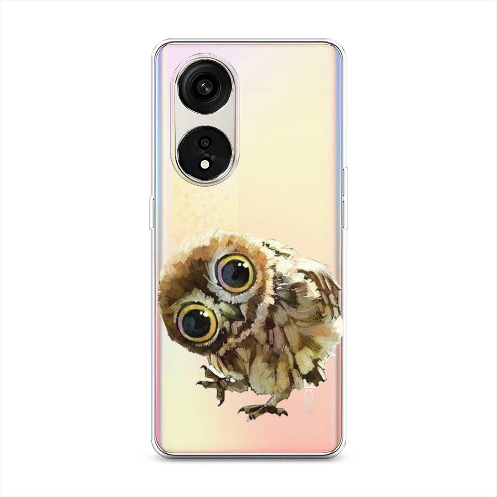 

Чехол Awog на Oppo Reno 8T 5G "Любопытный совенок", Коричневый;белый;прозрачный, 2513150-1