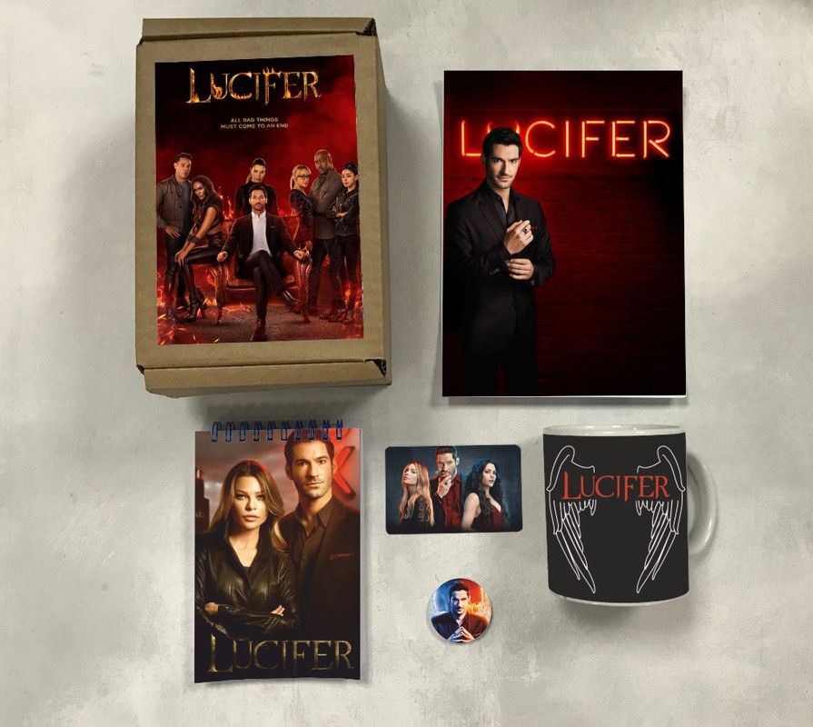 

Бокс с подарком принт Сериал Люцифер, Lucifer, 0001, 5 предметов