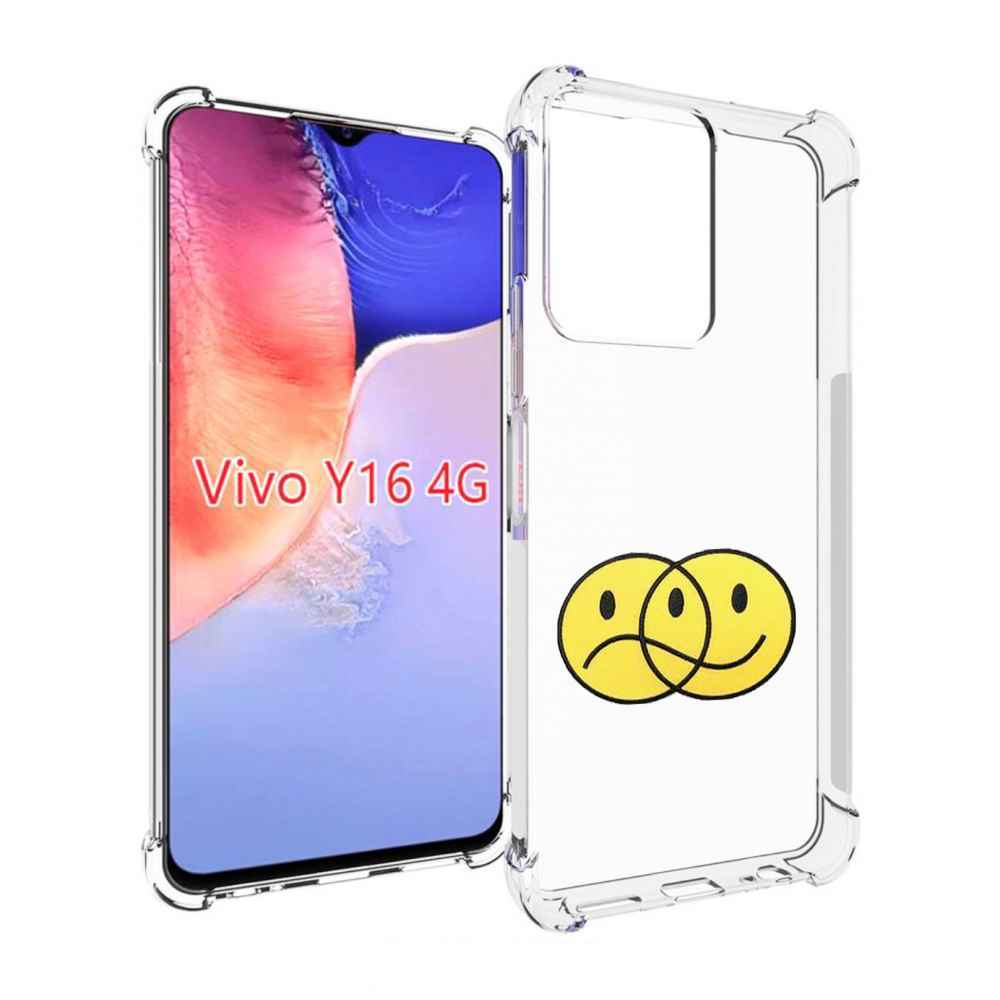 

Чехол MyPads Хиппи для Vivo Y16 4G/ Vivo Y02S, Прозрачный, Tocco