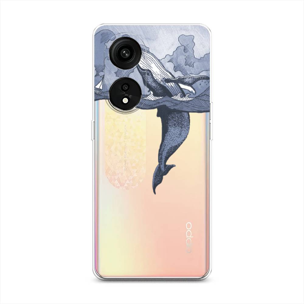 

Чехол Awog на Oppo Reno 8T 5G "Два измерения", Голубой;черный;прозрачный, 2513150-7