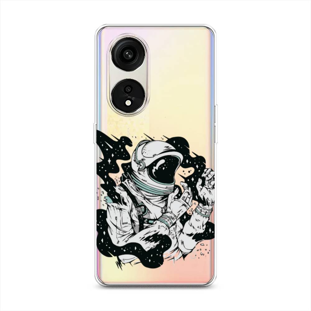

Чехол Awog на Oppo Reno 8T 5G "Космонавт арт", Черный;бежевый;белый, 2513150-7