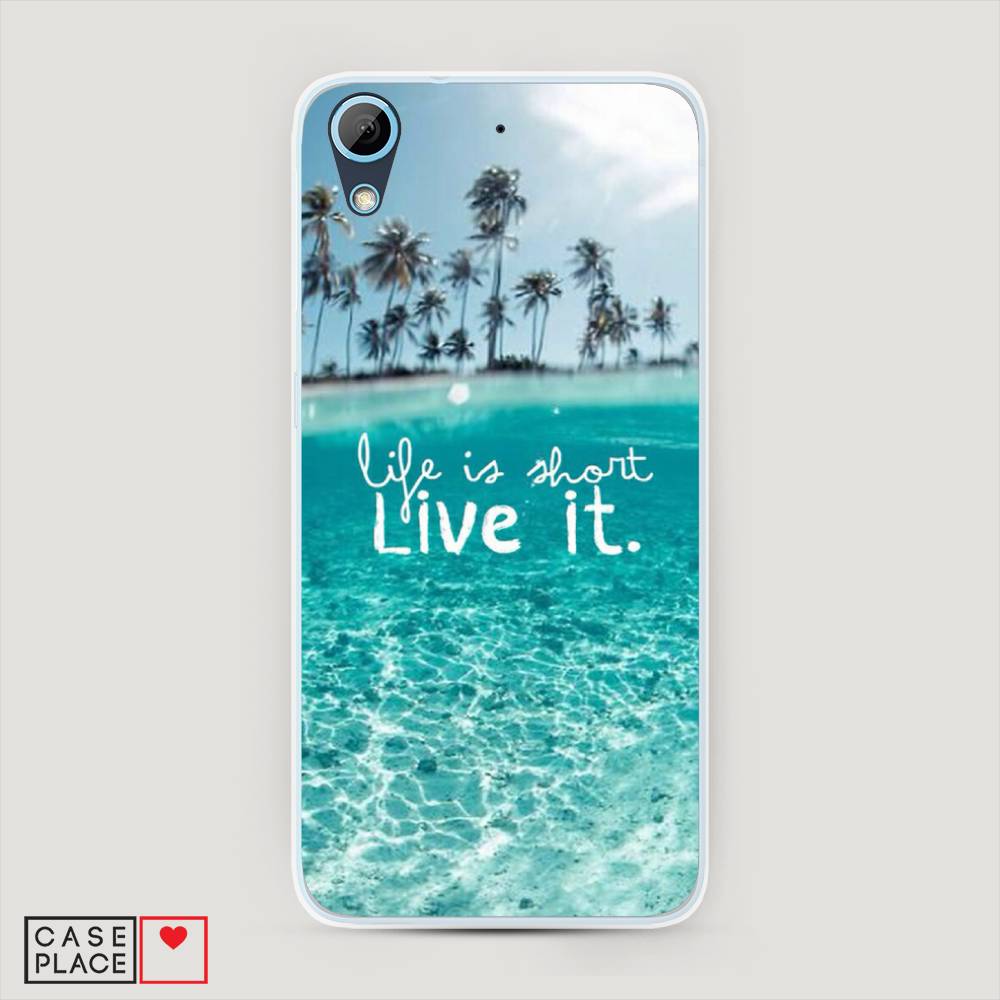 

Чехол Awog на HTC Desire 626 / Эйчтиси Дизайр 626 "Live it", Разноцветный, 101350-7