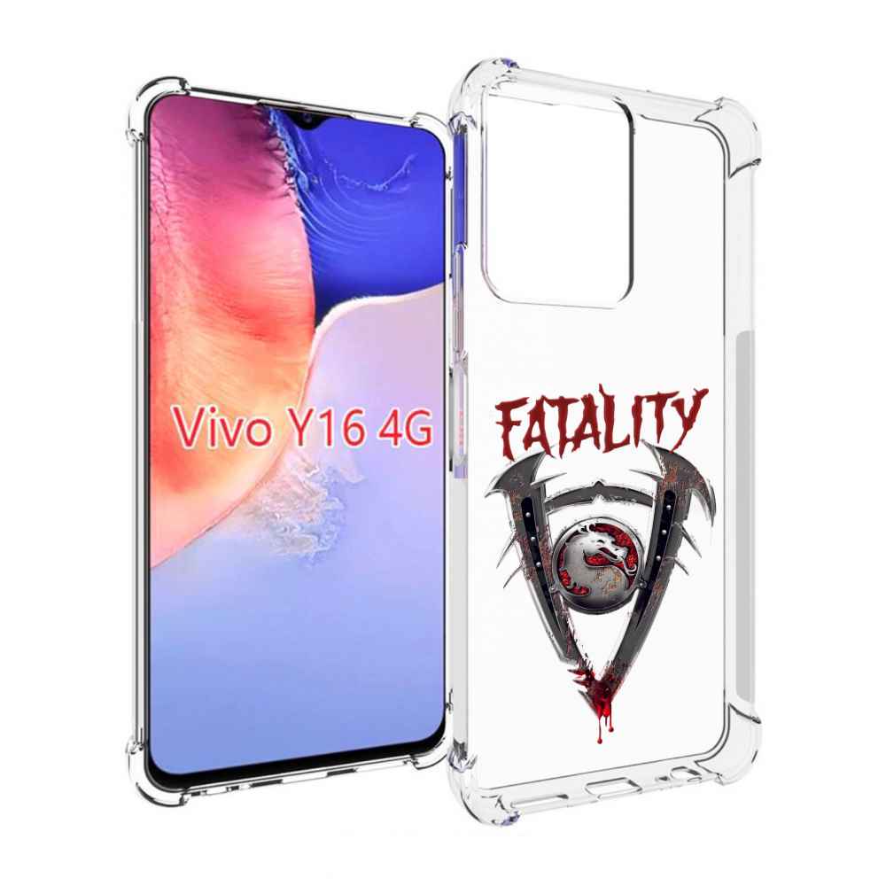 

Чехол MyPads Фаталити мужской для Vivo Y16 4G/ Vivo Y02S, Прозрачный, Tocco
