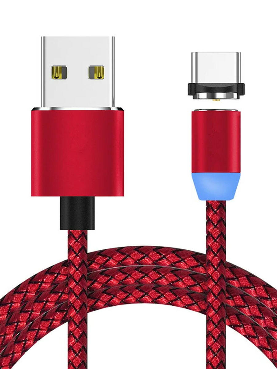 фото Кабель магнитный zibelino dc magnetic usb-usb type-c (red)