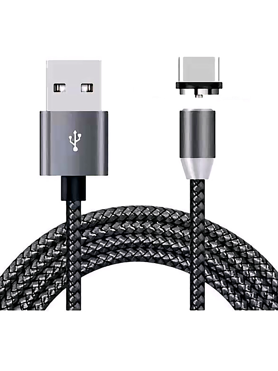 фото Кабель магнитный zibelino dc magnetic usb-usb type-c (carbon)