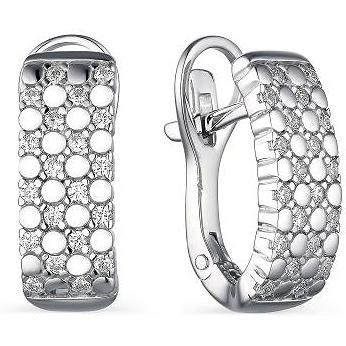 

Серьги женские из серебра АЛЬКОР 02-1922, фианит, 02-1922