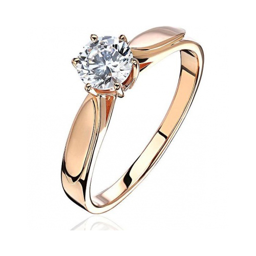 

Кольцо из красного золота с фианитом р. 17,5 Эстет 01К1113509, 01К1113509