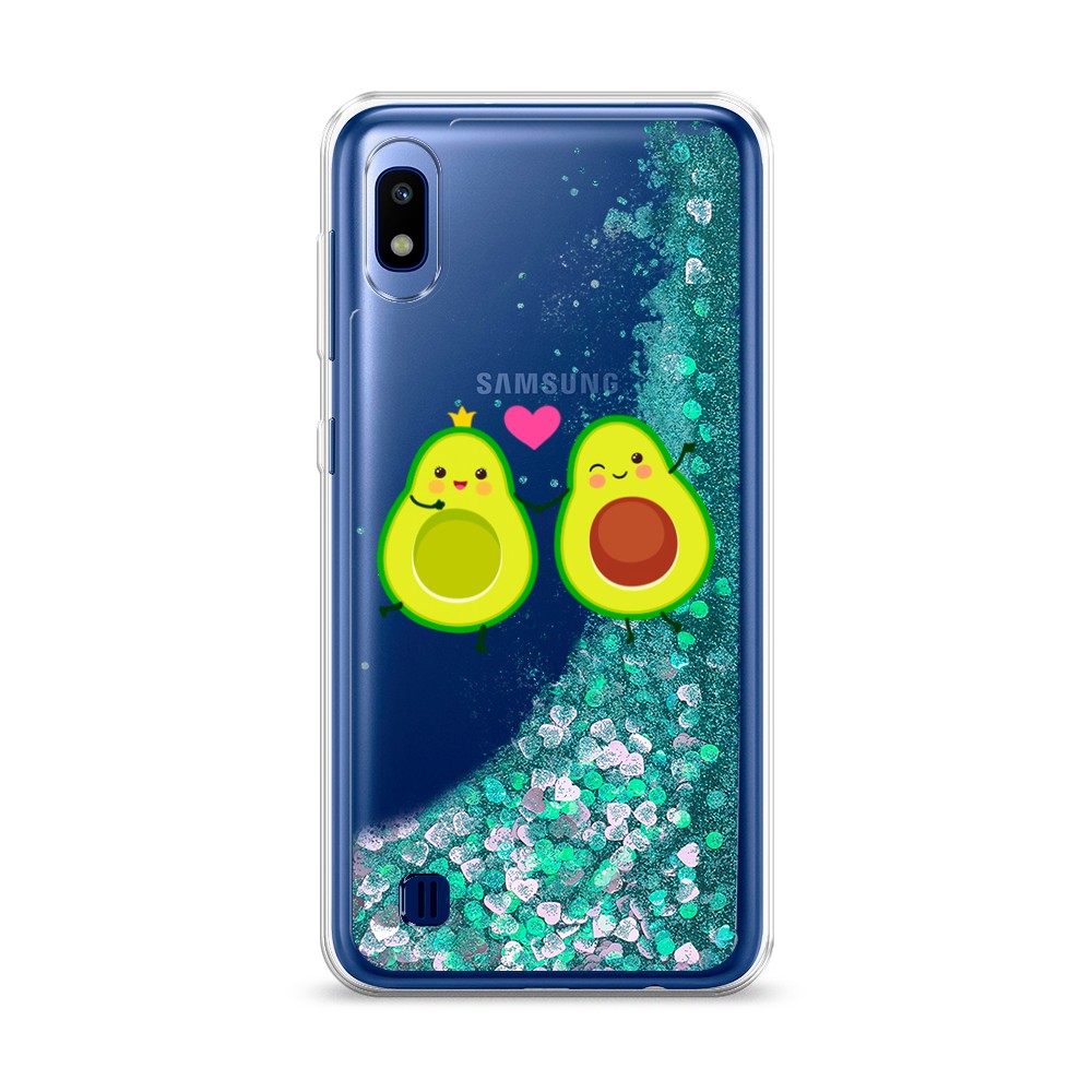 

Жидкий чехол с блестками "Авокадо любят" на Samsung Galaxy A10