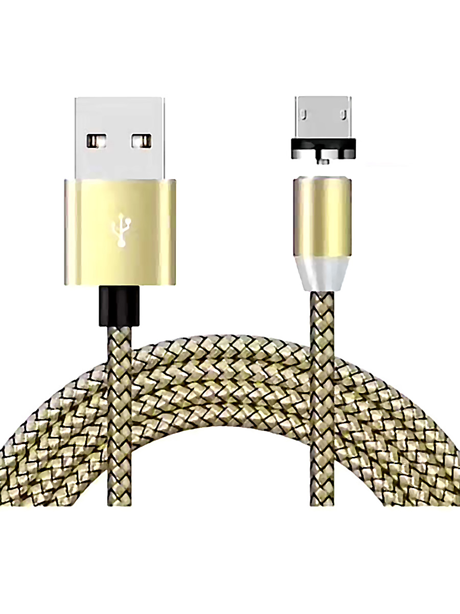 фото Кабель магнитный zibelino dc magnetic usb-microusb (gold)