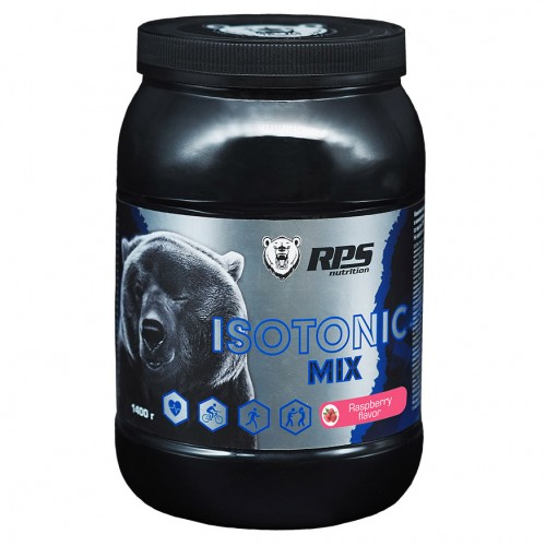 фото Изотоники rps nutrition isotonic + bcaa mix (банка) - 1400 грамм, малина