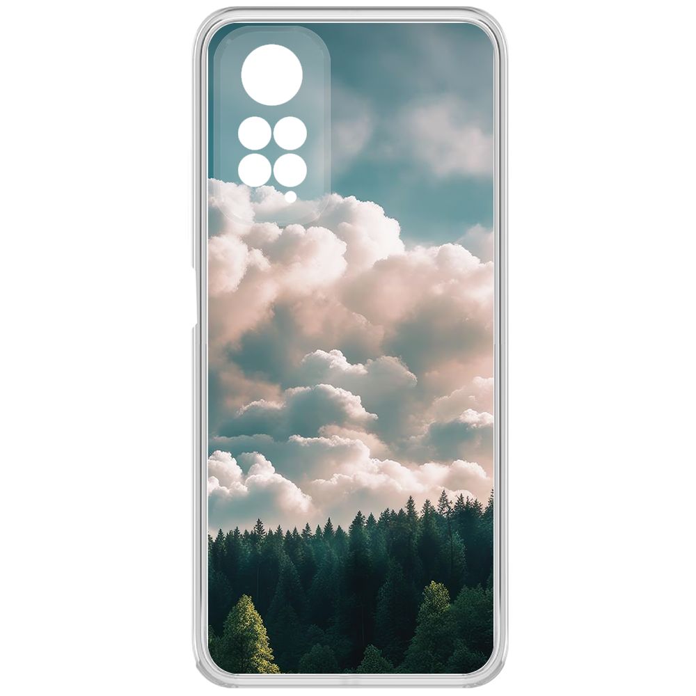 Чехол-накладка Krutoff Clear Case Облачно для Xiaomi Redmi Note 11S