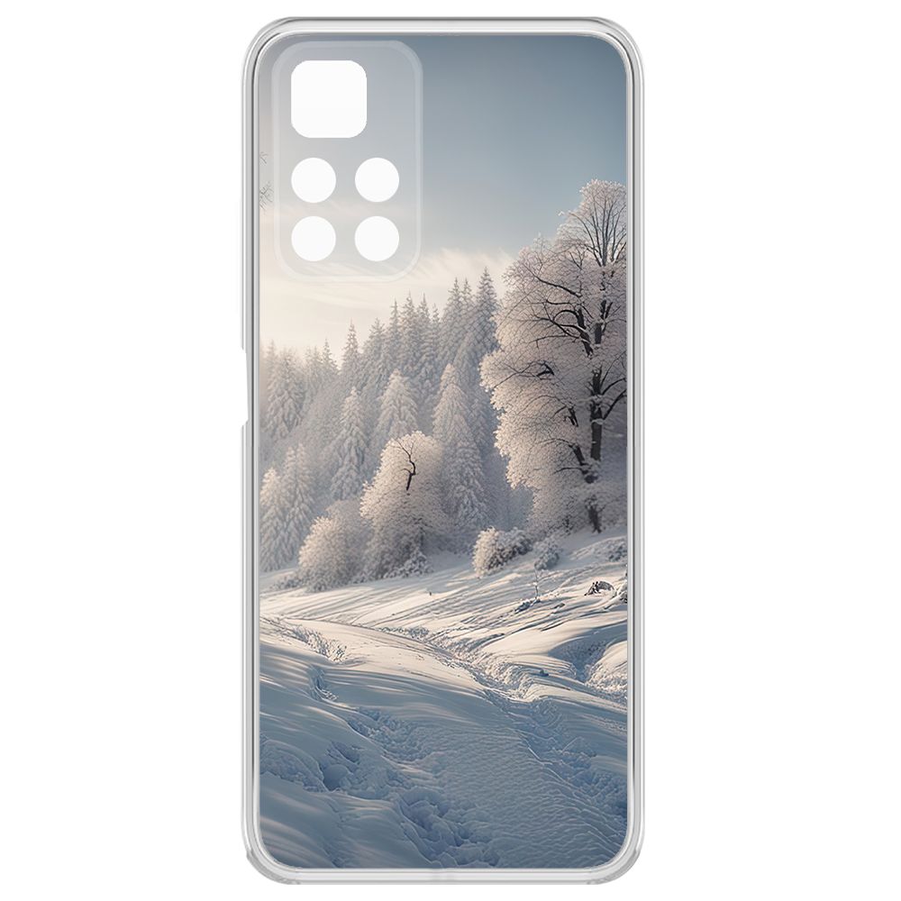 Чехол-накладка Krutoff Clear Case Снег для Xiaomi Redmi Note 11