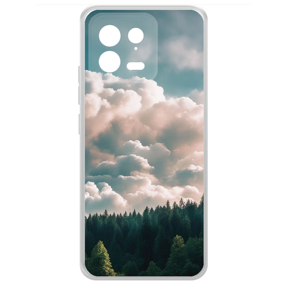 

Чехол-накладка Krutoff Clear Case Облачно для Xiaomi 13, Прозрачный