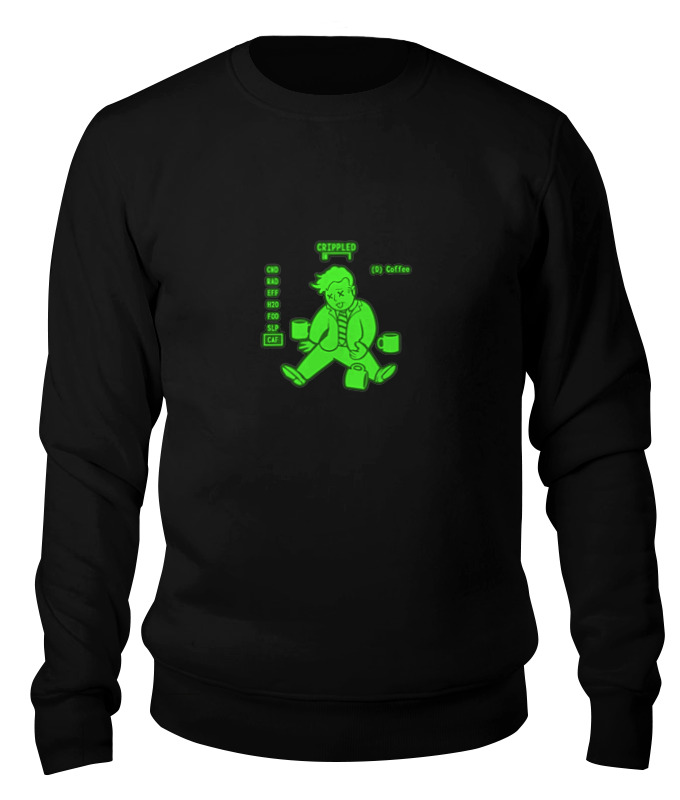 

Свитшот унисекс Printio Fallout boy черный 2XL, Fallout boy