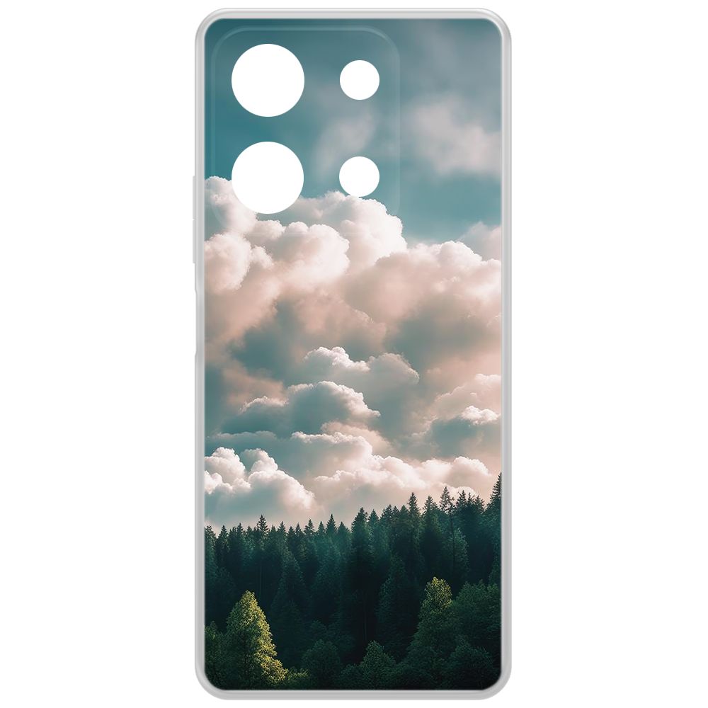 

Чехол-накладка Krutoff Clear Case Облачно для Infinix Note 30, Прозрачный