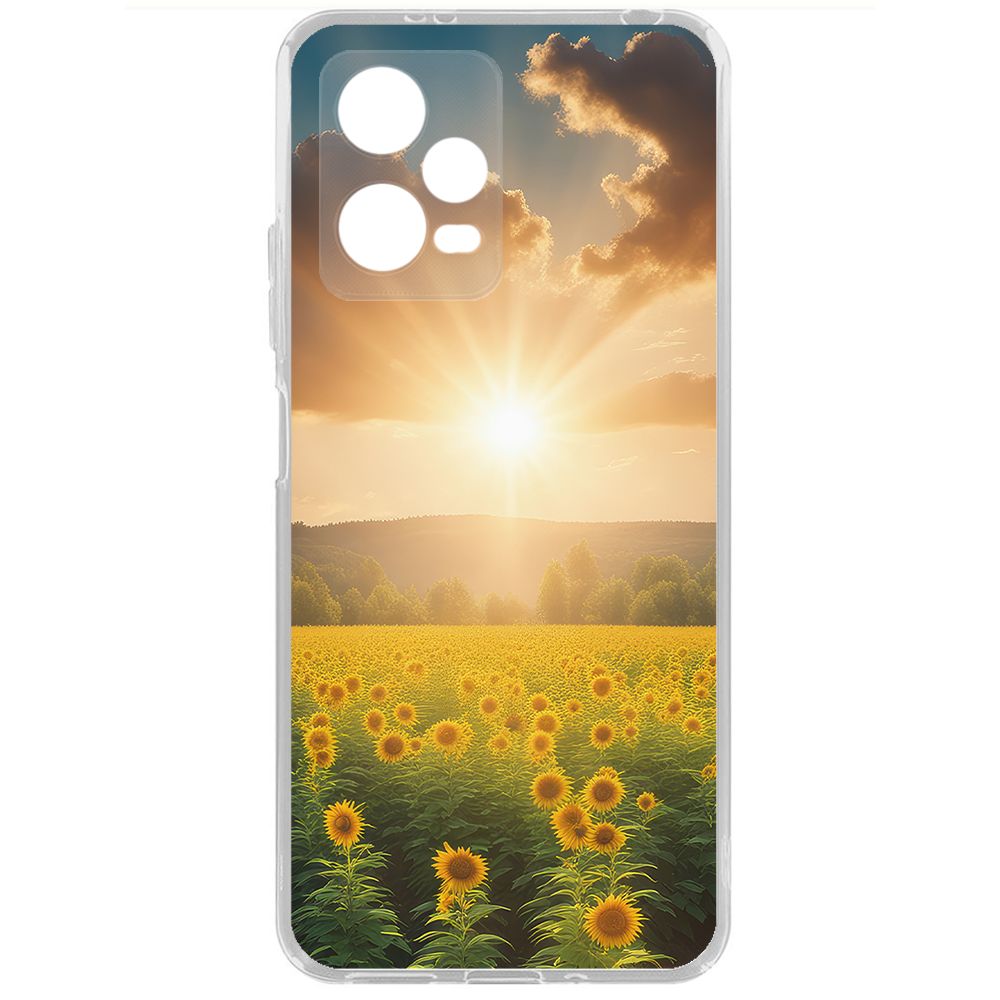 

Чехол-накладка Krutoff Clear Case Солнечно для Poco X5, Прозрачный